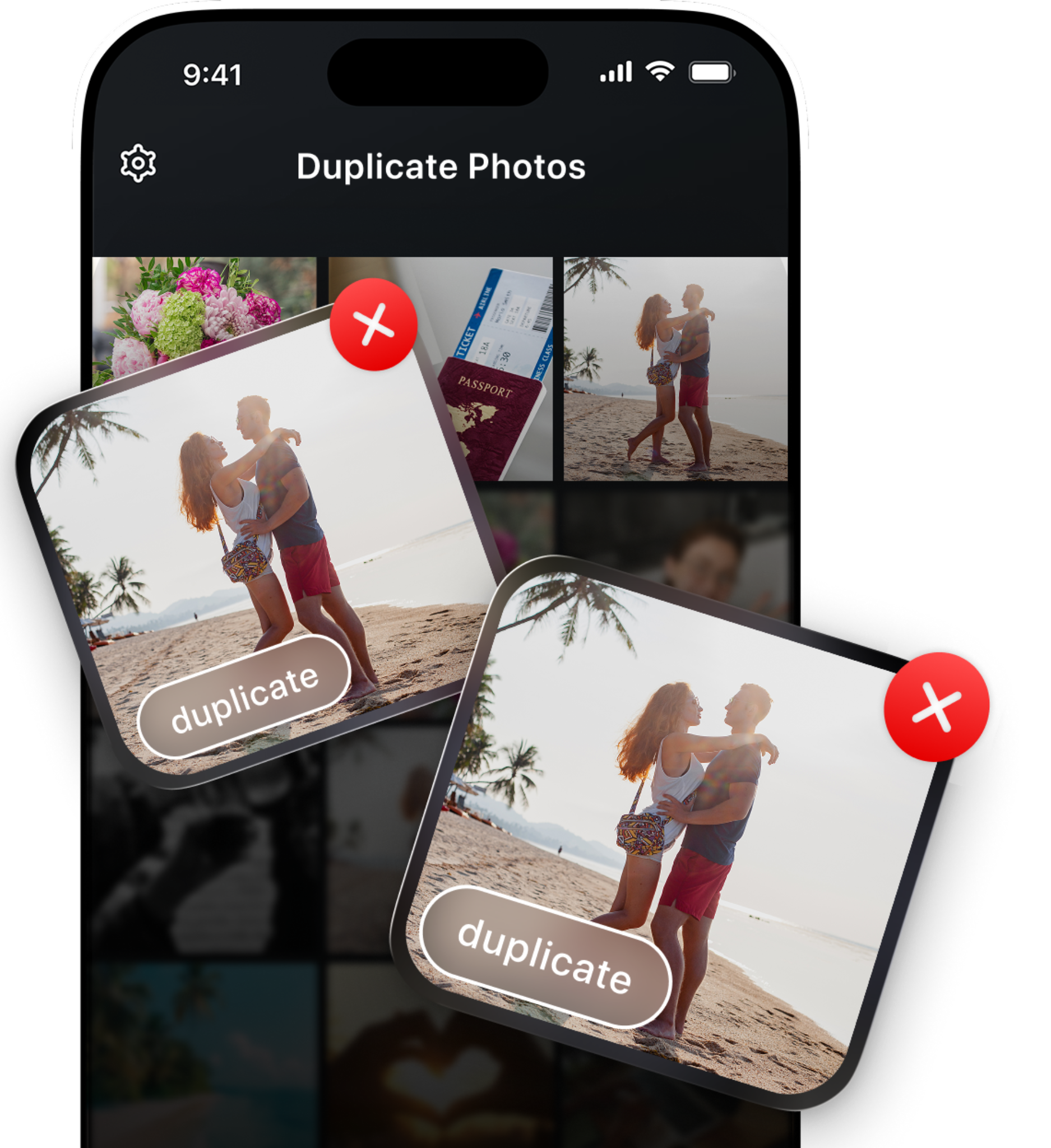 Duplicate photos screen